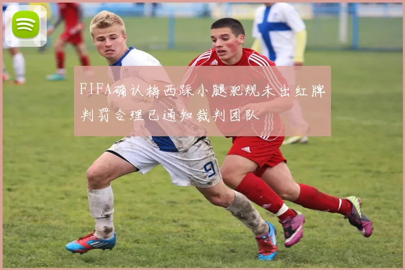 FIFA确认梅西踩小腿犯规未出红牌判罚合理已通知裁判团队